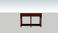 Bobbin Console Table Two Drawer - Cosy Cribs