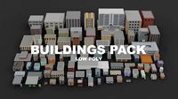 LOW POLY 80 BUILDINGS PACK