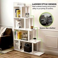 White Ramsauer Step Bookcase