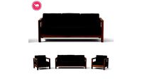 Arca Vintage Brown Sofa Set