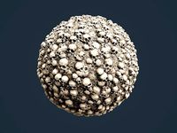 Skull Bones Horror Seamless PBR Texture 2