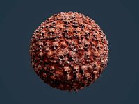 Skull Bones Horror Seamless PBR Texture 0