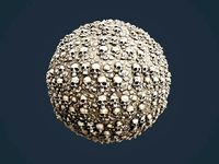 Skull Bones Horror Seamless PBR Texture 0