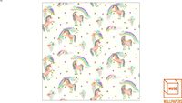 PAPEL DE PAREDE UNICÓRNIO IMAGINE FUN 2 696109 Rainbow Unic