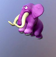 Low poly elephant