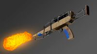 Flamethrower for games