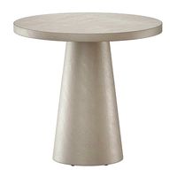 Willy White Plaster Pedestal Bistro Table Crate and Barrel