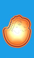 MakeIT Easter Cookie Cutter Dinosaur In Egg With Frame