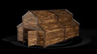 AAA Wooden Enterable Medieval Primal Warehouse 02 R