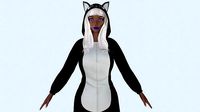 Girl kigurumi cat 2