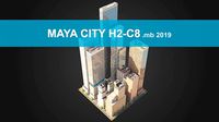 Realistic City District H2-C8 MAYA