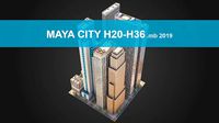 Realistic City District H20-H36 MAYA