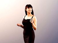 Alyssa 11533 - Woman In Evening Gown Talking And Gesturing