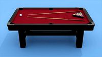 Classic Burgundy Pool Table