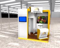 Exhibition Stand Booth stall 3x3m Height 330cm 2 Sides Open