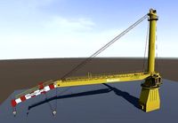 Huisman Offshore Mast Crane 3d model