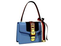 Gucci Sylvie Bag Blue Leather