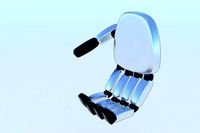Robot Hand Animated Rigged 3D SciFi
