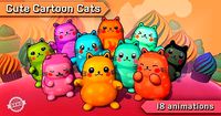 Cute Cartoon Cats
