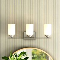 Satin Nickel Hester 3-Light Vanity Light