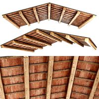 Gable wooden ceiling