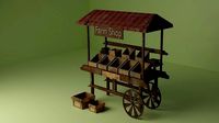 Fruit Barrow Lowpoly