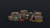 Cartoon militray weapon kit