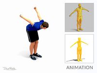 Jump Exercise Man Animation