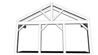 Gale timber frame porch