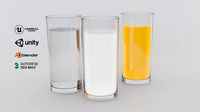 3 simple glasses  3 simple drinks