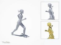 Woman Run Sport Pose