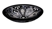Atalaya - Black and white Large drop-in Mexican Sink