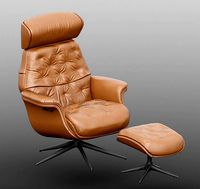 Armchair and footrest