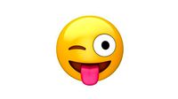 Apple Winking Face with Tongue