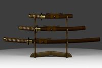 Set of japanese swords - Dragon Riujin