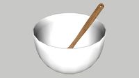 Saladier et couverts de service