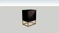 Leyna black nightstand PTMD