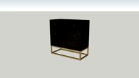Leyna black cabinet PTMD