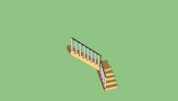 escalier quart gauche