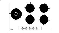 Cooktop Pure White 75 GTC - 16100