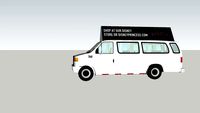 2009 FORD E350 airport shuttle van