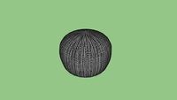 Puff bolinha Crochet