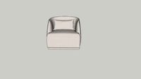 Steward Fabric Swivel Accent Chair Cardiff Cream Velvet Brown