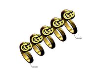 GG logo bypass fashion ring Us sizes 5to9 | 3D