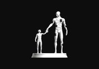 Father and Son Fathers Day Figure  | 3D