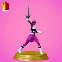 Power Rangers Lost Galaxy Pink Ranger With Sword  | 3D
