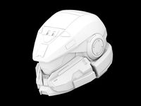 HALO Infinite Mk VII Anubis helmet 3d print file | 3D