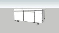 mesa frio cocina blanco