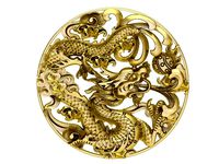FengShui Lucky Dragon Pendant 3299 | 3D