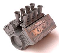 Ford Cosworth V8 Engine 2 lables printable | 3D